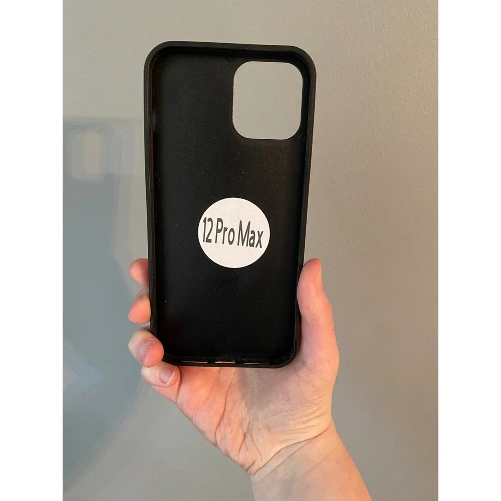 Phone Case iPhone 12 Pro Max Unisex OS White Leopard Softball Baseball Sporty